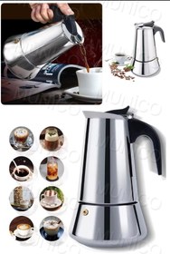 Resim Munico 200ml Paslanmaz Çelik Kahve Makinesi Moka Pot Şofben Kahve Makineleri Cezve Espresso Makinesi 