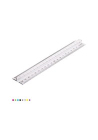 Resim Şeffaf Tutamaklı Teknik Çizim Cetveli - 20 Cm 