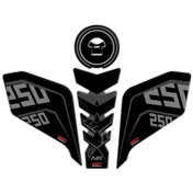 Resim Gp Kompozit Cf Moto 250 Nk 2018-2022 Uyumlu Tank Pad Seti Siyah (519713902) 