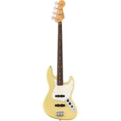 Resim FENDER Player Iı Jazz Bass Gülağacı Klavye Hialeah Yellow Bas Gitar 