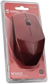 Resim Everest SM-201 Usb Kırmızı 1200dpi Optik Kablolu Mouse 