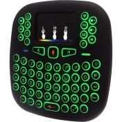 Resim Işıklı Küçük Dokunmatik Kablosuz Mini Klavye Mouse Televizyon PS3 XBOX 360 PC Uyumlu Işıklı Küçük Dokunmatik Kablosuz Mini Klavye Mouse Televizyon PS3 XBOX 360 PC Uyumlu
