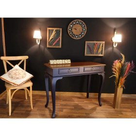 Resim Wooding 120 cm Çift Çekmeceli Masif Dresuar 