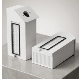 Resim Karahan 3D Beyaz Toz Haznesi Hepa Filtreli Dreame L30/L40/L40S/L50 Ultra Uyumlu Boşaltılabilir Yeniden Kullanılabilir 