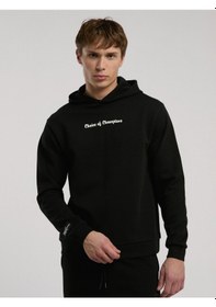 Resim Everlast Champions Collection Siyah Erkek Kapüşonlu Sweatshirt Siyah 