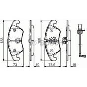 Resim BOSCH 986494259 Fren Balatası Ön A4 07- A5 07- A6 11- A7 10- Q5 08- 