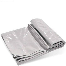 Resim Polyester Gri Branda 230 Gr / M² Çadır Oto Branda 150 Cm X 2 Metre 