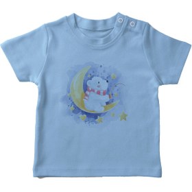 Resim Angemiel Baby Yıldız Tutan Kutup Ayısı Erkek Bebek Tişört Mavi B0552MDBBKETSRT 