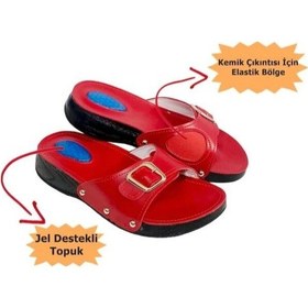 Resim Medikaltec Topuk Dikeni Terliği Kırmızı 38 Numara 