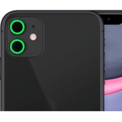 Resim Powerfox Iphone 11/12/12 Mini Uyumlu Fosforlu Kamera Lens Koruyucu(2'li Set) Neon Yeşil 