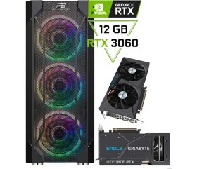Resim Pcbox Intel Core I5 12400F / Rtx 3060 12GB / 16GB Ddr4 / 500GB 3500-2500 Mb/s M.2 SSD Frd /3060V4/ Gaming Masaüstü Pc 