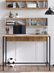 Resim Decormet Penny Çalışma Masası Safir Meşe -dec-20044 