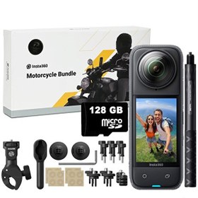 Resim Insta360 X4 8k 360 Derece Kamera Motorsiklet Kiti 