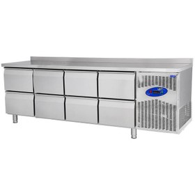 Resim CSA CS-TEZ 4D-600 Tezgah Tipi Derin Dondurucu, 8 Çekmeceli, 550 L 