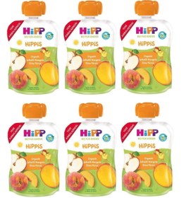 Resim Hipp Organik Şeftalili Mangolu Elma Püresi 100 Gr X 6 Adet 