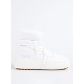 Resim Moon Boot MB Ltrack Low Nylon Wp Beyaz Kadın Kar Botu 