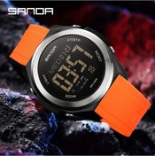 Resim Cloud011 Sanda's Unisex Elektronik Spor Saati, Turuncu Renk, Gece Işığı Ve Geri Sayım Özellikli Hediye Seçeneği Diğer 