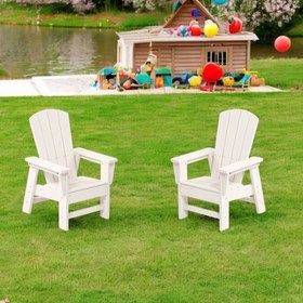 Resim Pino Çocuk Adirondack Sandalye-Beyaz 