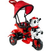 Resim Nessiworld Babyhope 127 Little Panda 3 Tekerli Kontrollü Bisiklet Kırmızı-Siyah 