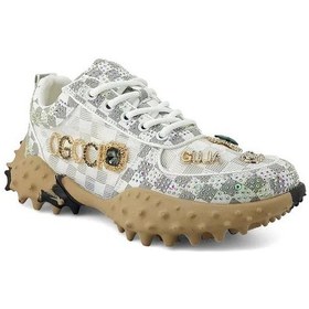 Resim Guja 25y338-9 Taş Detaylı Fashion Kadın Sneakerspor Ayakkabı Beyaz 