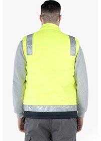 Resim İş Yeleği Anorak Reflektörlü Fosforlu Oxford 