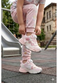 Resim Vicco 346.b26y.154 Bandi Pudra Anatomik Işıklı Kız Çocuk Ayakkabı Pudra 