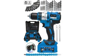 Resim 36V 5AH Xr Metal Şanzıman Çelik Mandren Çift Akülü Şarjlı Matkap Akülü Vidalama 