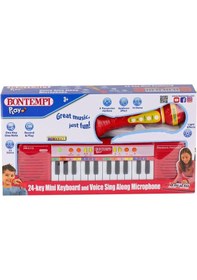 Resim 4002120 Elektronik Mikrofonlu Org 24 Tuş Kırmızı -sunman 