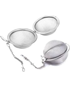 Resim Esmo Home Orret Home Metal Top Çay Süzgeci,topuz Çay Filtresi,bitki ve Yeşil Çay Için Paslanmaz Süzgeç,bardağa Asılabilir Topuz Çay Süzgeci 