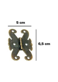 Resim Arslan Mamülleri Süslü Kelebek Menteşe Büyük Eskitme 100 Adet 