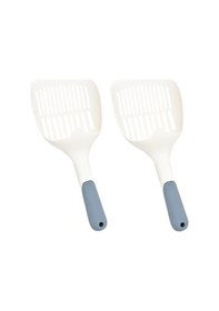 Resim Lichen 2 Parça Kedi Kumu Kepçe Seti, Şık Kavisli Temizleme 