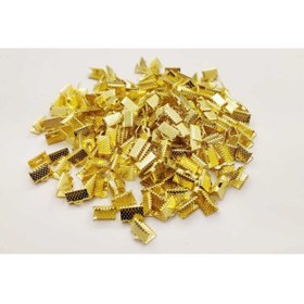 Resim yiğit aksesuar 1 Cm Gold Kaplama Timsah Kapama 50 Adet 