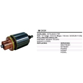 Resim 12v Marş Kollektörü Mıtsubıshı Tipi 11 Diş Hyundaı Accent Era/get N11.1432 