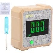 Resim Yunboo Kamuflaj Sarı Dijital İçinometer: Manyetik Liç Ekranlı Açı Ölçer 0.2 Hassasiyet, 4x90 Aralık Sarı 