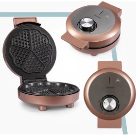 Resim Goldmaster Caramel 1000W Taşmayı Önleyen Derin Plakalı Aşırı Isınmaya Dayanıklı Waffle Makinesi In 6418 