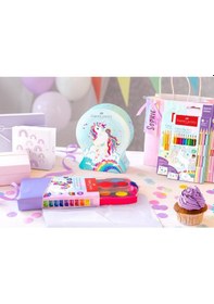 Resim Unicorn Grip Jumbo Boya Kalemi 8+2 Renk, Ergonomik Gövde, Canlı Ve Parlak Renkler,dayanıklı Kalın Uç Çok Renkli 