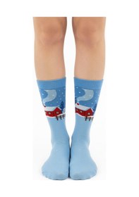 Resim Gost Liria Winter Socks Desenli Unisex Soket Çorap Mavi 