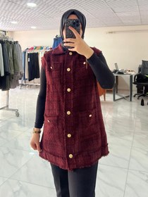 Resim Armine Tüvit Yelek - Bordo / 44 