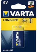Resim Varta Longlife Alkaline Pil 9 V 