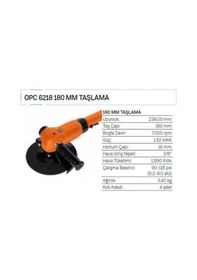 Resim Osaka Opc 6218 180 Mm Taşlama 
