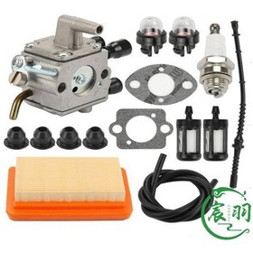 Resim Shineyee Stihl Fs120, Fs200, Fs250, Fs300, Fs350, Fr350, Fr45 İçin Bahçe Tipi Karbüratör Ve Hava Filtresi Seti 