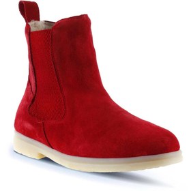 Resim Bueno Shoes Kırmızı Süet Kadın Düz Bot 01wt3300 