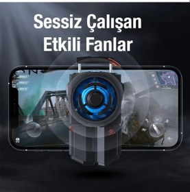 Resim Memo Dl-a5 Cep Telefonu Soğutma Fanı Gamer Oyuncu Radyatör Soğutucu- 5775 