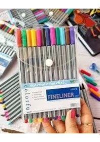 Resim Colorful Fıneliner Tükenmez Kalem 12 Li Poşet Furkan Kırtasiye Çok Renkli 