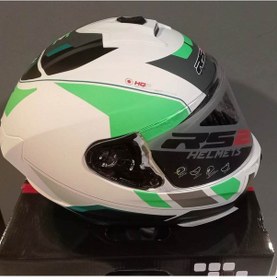 Resim Rs2 320 DP815 Kapalı Kask Beyaz - Kırmızı - Siyah 