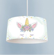 Resim MASAL ODAM BEBEK VE ÇOCUK ODASI Çiçekli Yıldız Desenli Avize 