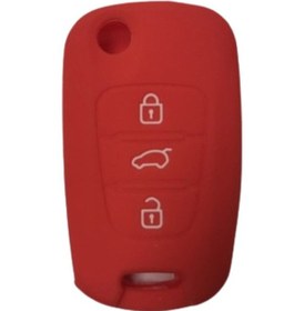 Resim Hyundai Kırmızı Uyumlu Silikon Anahtar Kılıfı Koruma Kabı Logolu (388139463) 