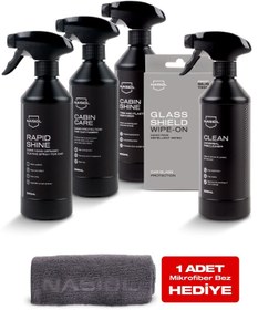 Resim Nasiol -SET 7-Araç Nano Koruma ve Temizlik 6'lı Seti Temel-Avantajlı Paket-Araç İç, Dış Detailing Set 