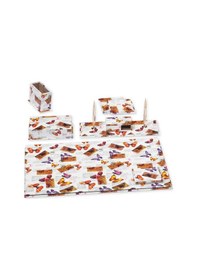 Resim Tabac 6850-344 Multicolor Suni Deri Sümen Takımı Kelebek 