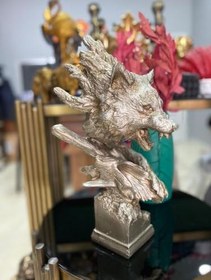 Resim Dekorarif Kurt Heykeli Biblo Gümüş 